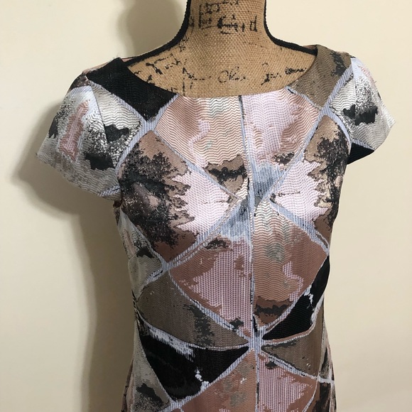 EUC! Vince Camuto Multi-Color Dress Size 8 - Picture 2 of 11